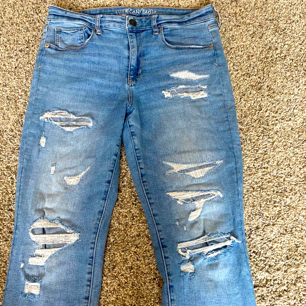 American Eagle Hi-Rise Skinny Super Stretch 12 short